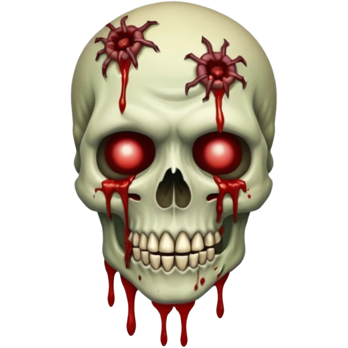 Rotting corpse zombie demons, full body, in the style of your bleeding skull art emoji