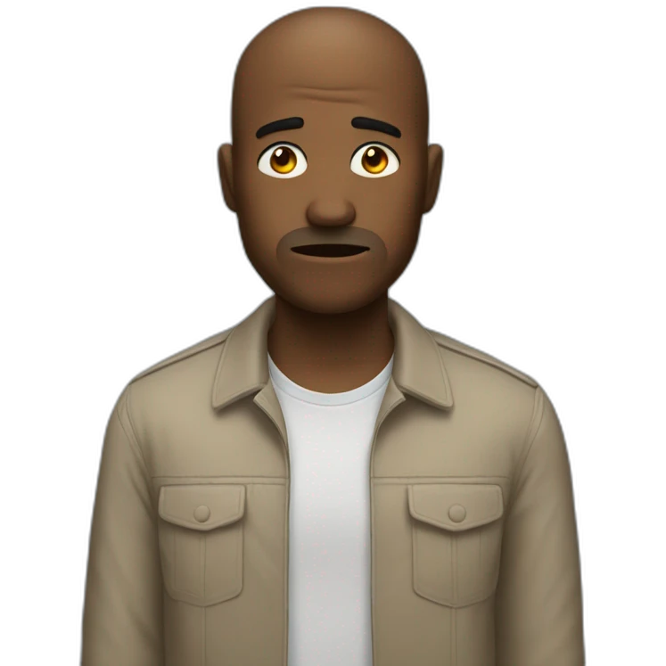 Un homme hyper triste emoji