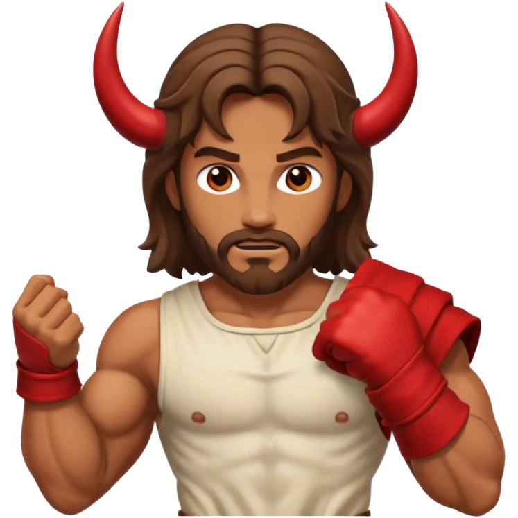 Jesus defeated the devil emoji