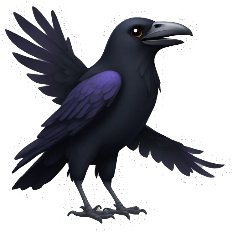 Halloween raven  emoji