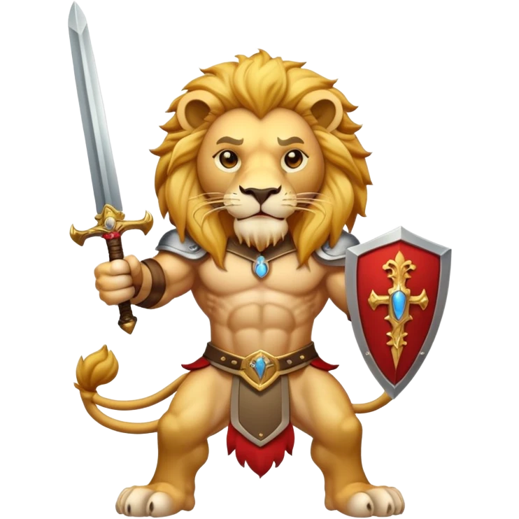 Lion with a sword emoji