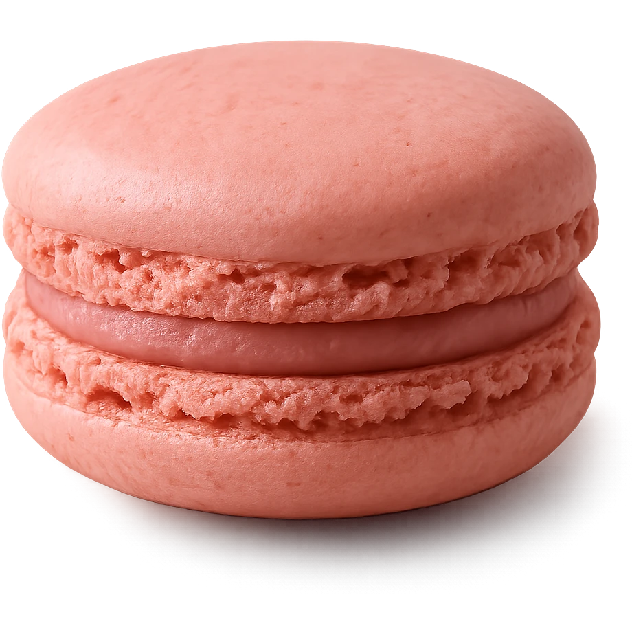 pink macaron emoji