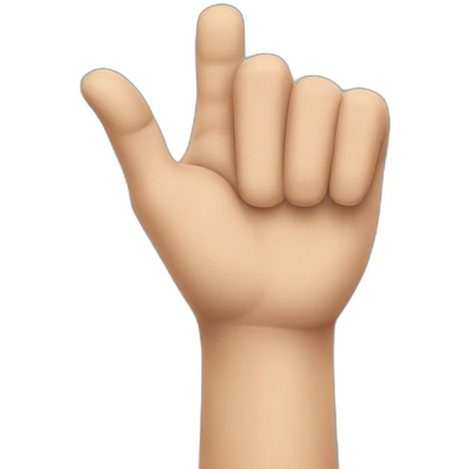 a hand pointing at the viewer ominously emoji