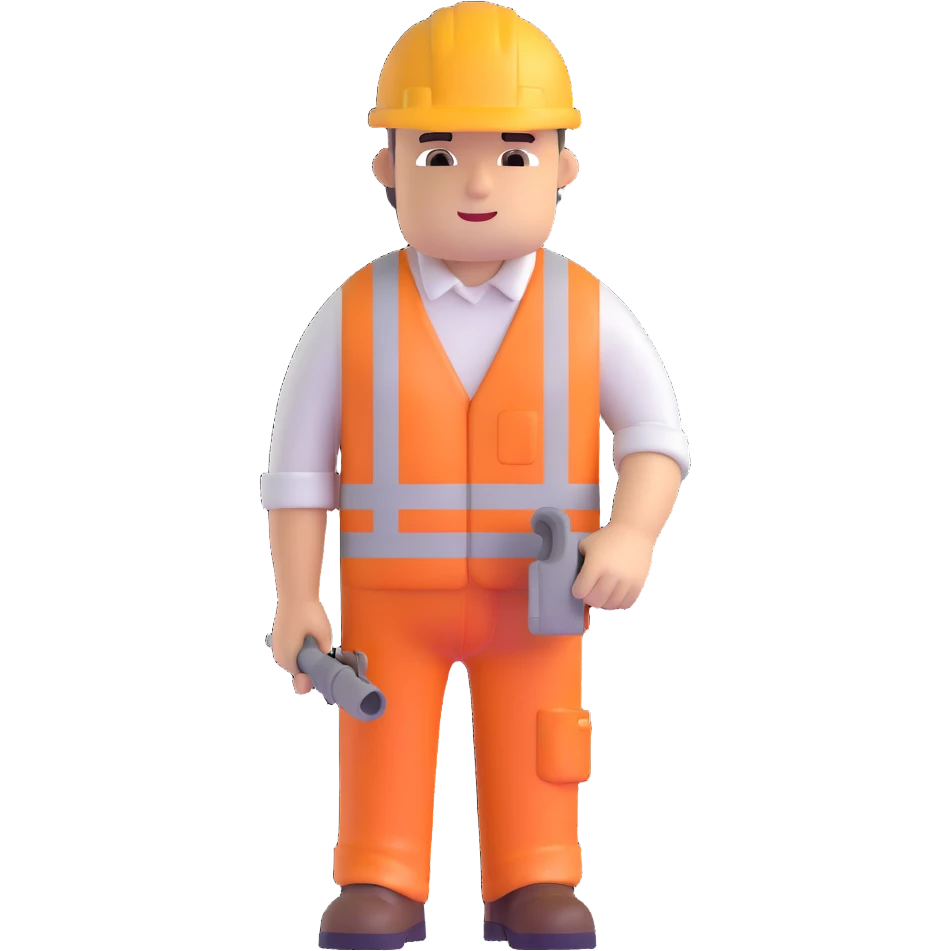construction worker building himself emoji