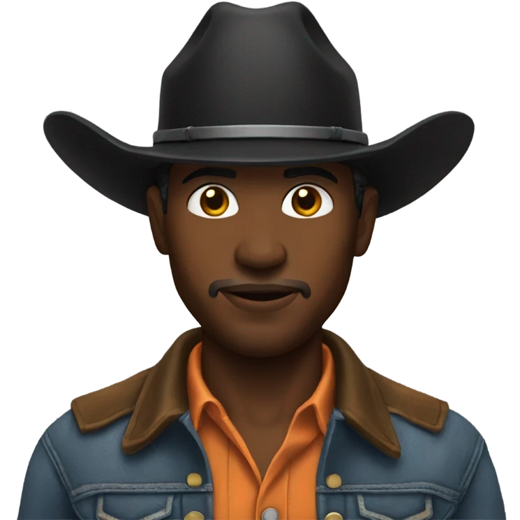 Black cowboy emoji