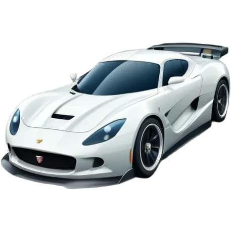 An icon showing a sleek car speeding down a winding road, inspired by Need for Speed. The design features dynamic motion lines, with a stunning, scenic background of mountains and forests. The car races past, creating a sense of thrill and speed. Transparent background. emoji