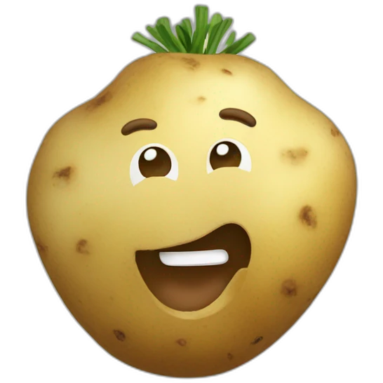 booming potato emoji