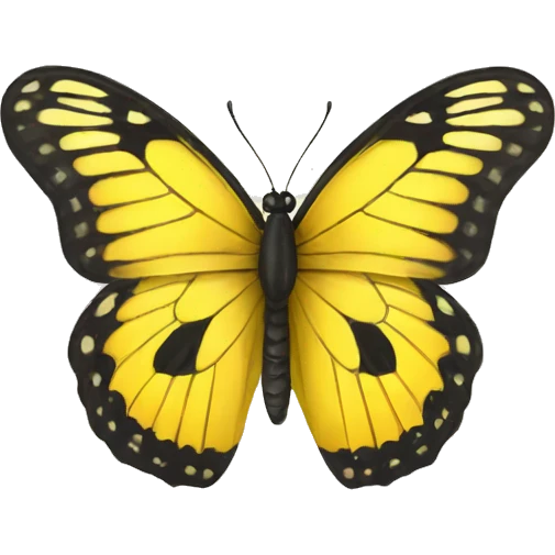 Yelllow butterfly emoji