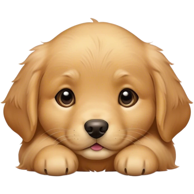 Golden retriever puppy emoji
