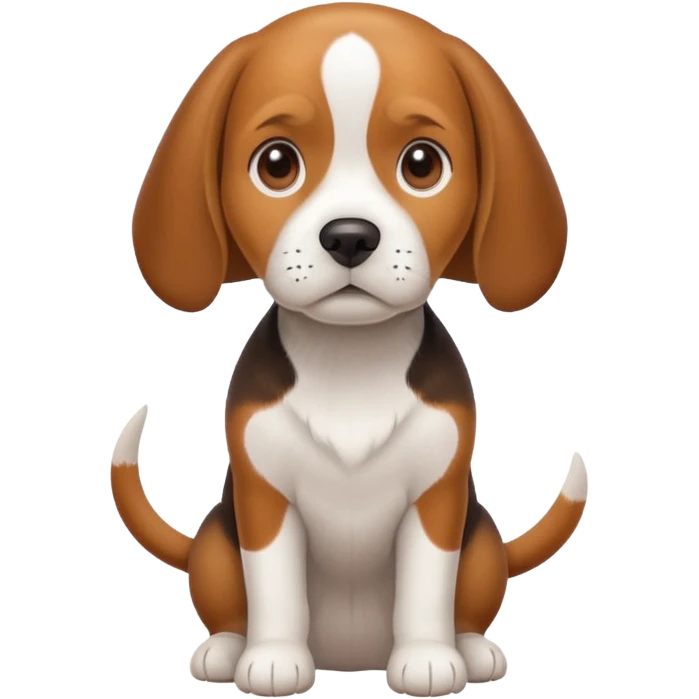 A Beagle dog emoji