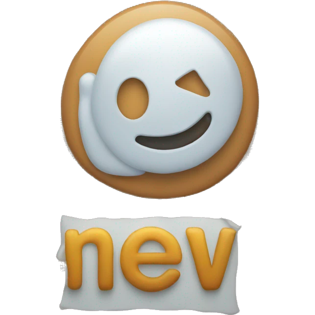 Sign with "New" on it emoji