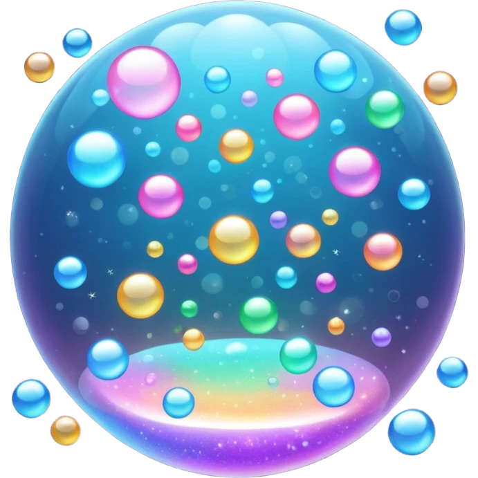 glitter bubbles emoji