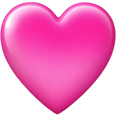 Pink hart emoji