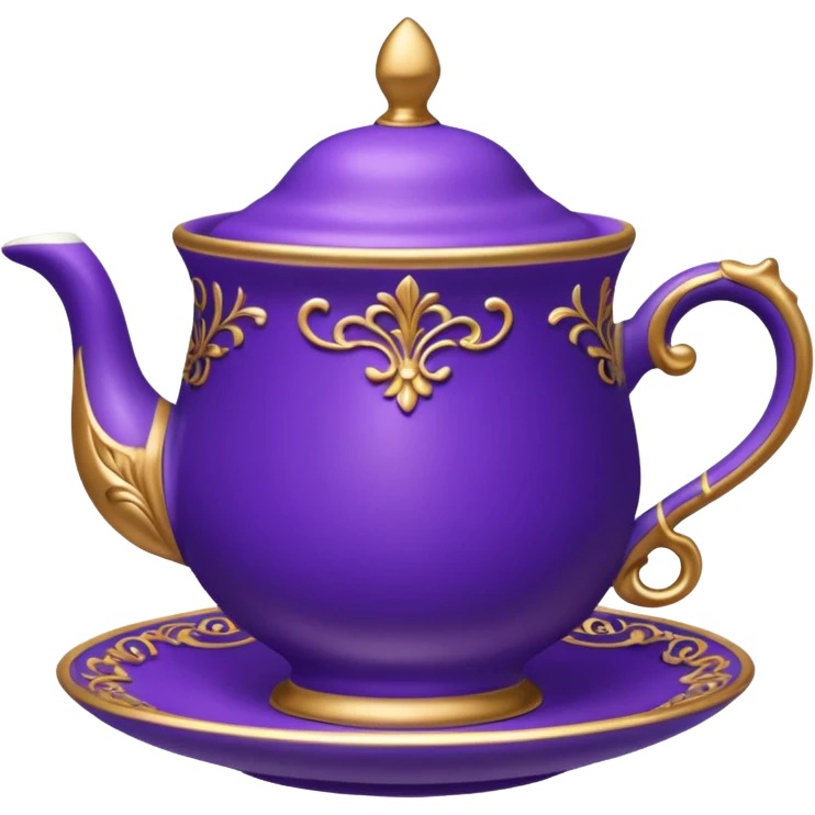 Fancy purple teacup emoji