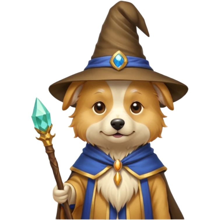 Dog wizard emoji