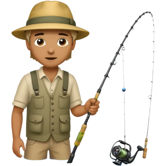 man casting a fishing rod emoji