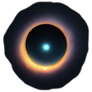 A black hole in space emoji