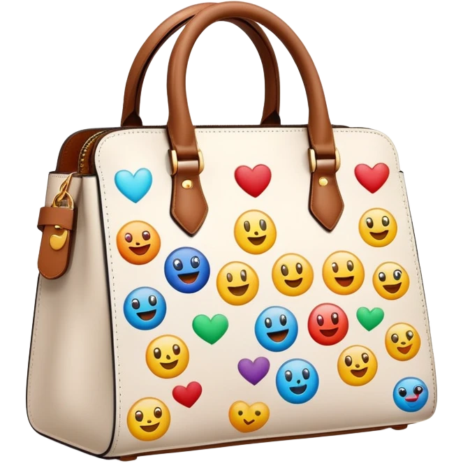 Designer bag with emojis on it emoji