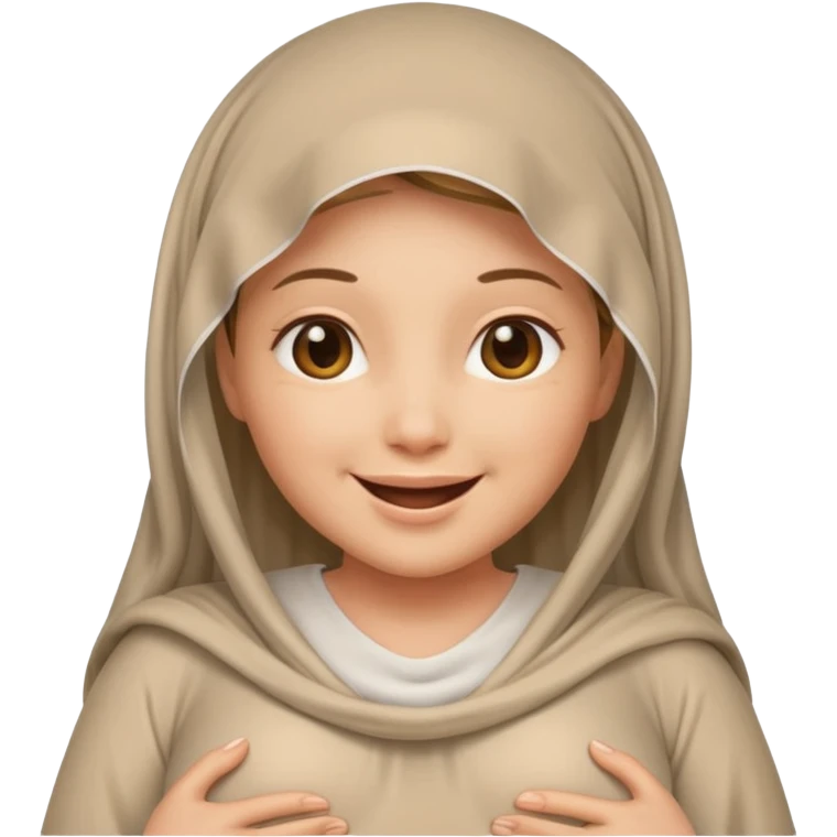 Une femme voilée enceinte emoji