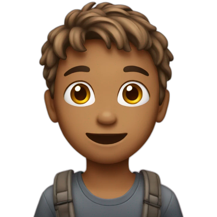 kid playing emoji