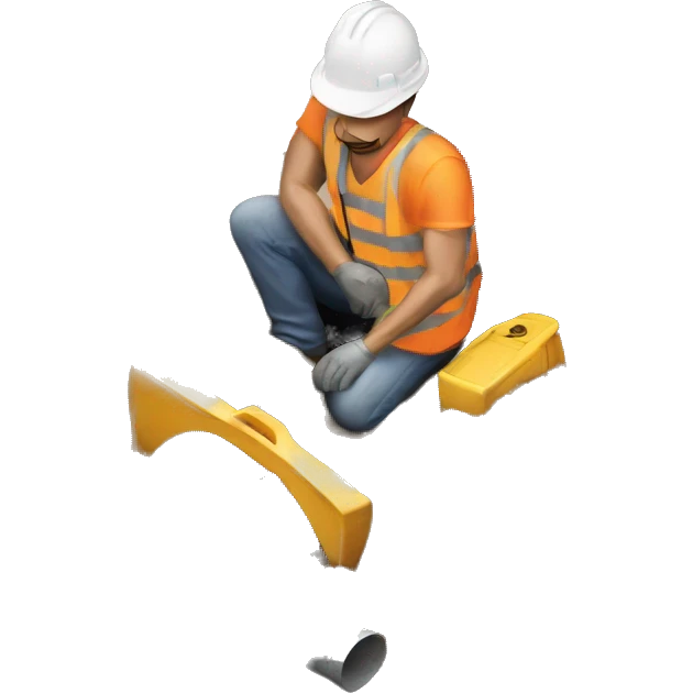construction work burried emoji