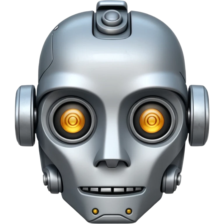 white ai old robot emoji