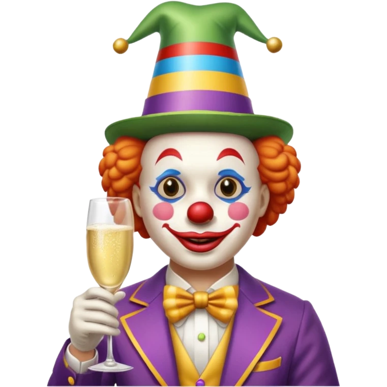 Clown on New Year’s Eve 2026 emoji