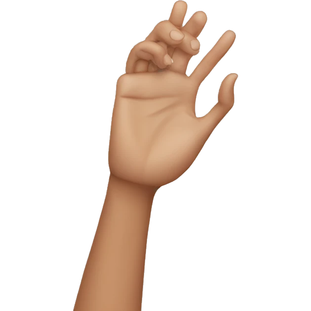 Propose hand  emoji