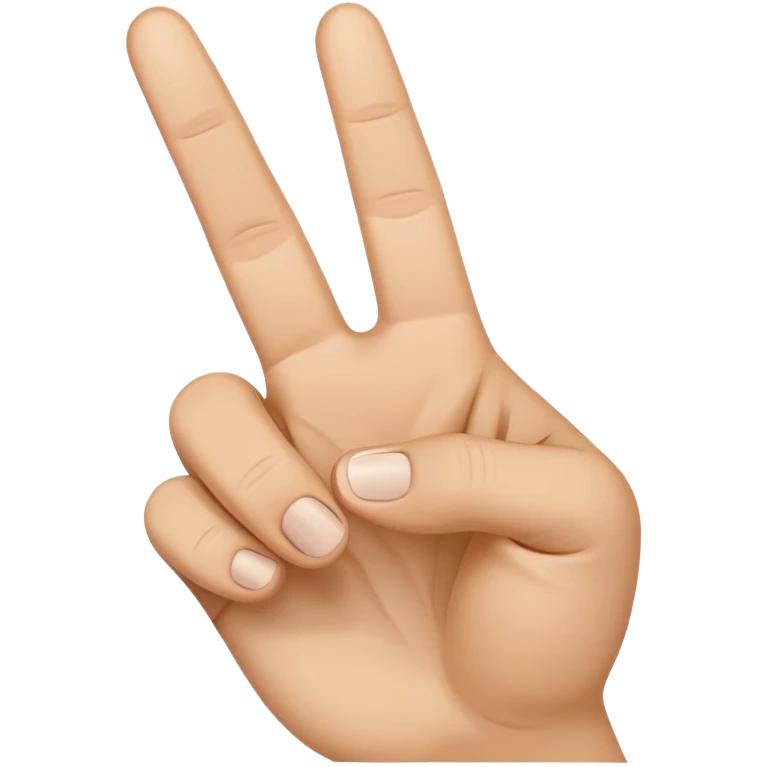 peace sign with thumb out emoji