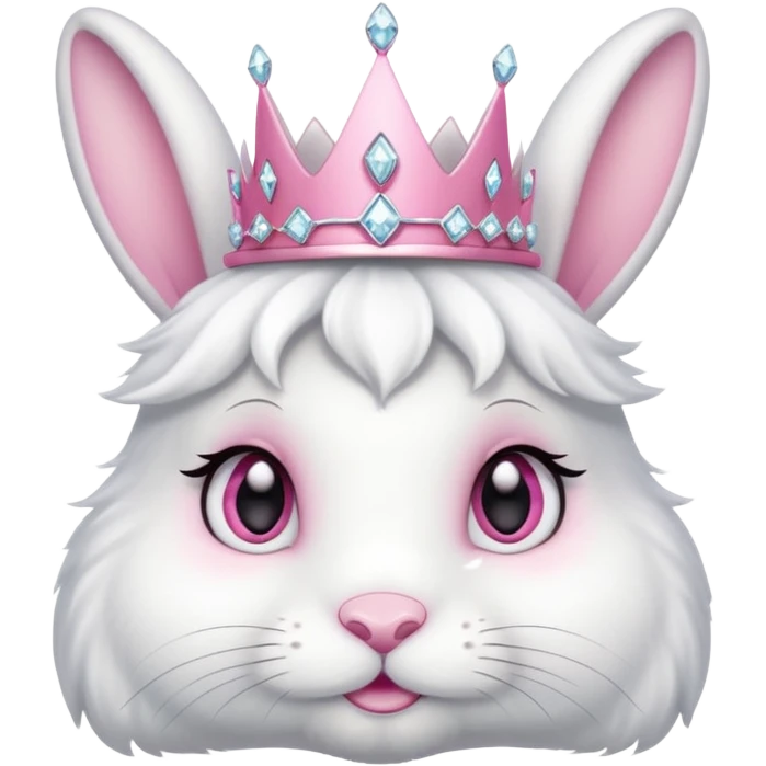 Rabbit King – fluffy white bunny with a small diamond tiara.
 emoji