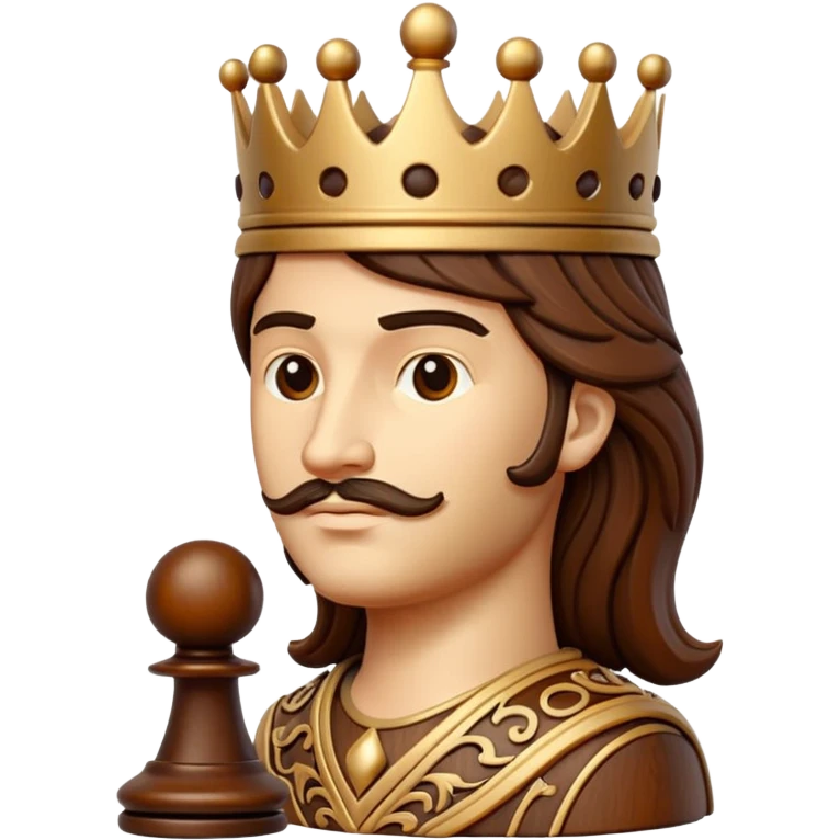 chess king wooden emoji