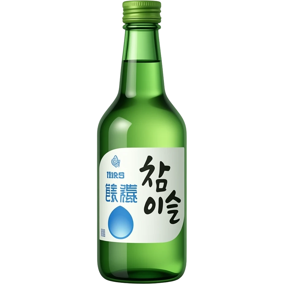 Jinro Chamisul fresh soju bottle emoji