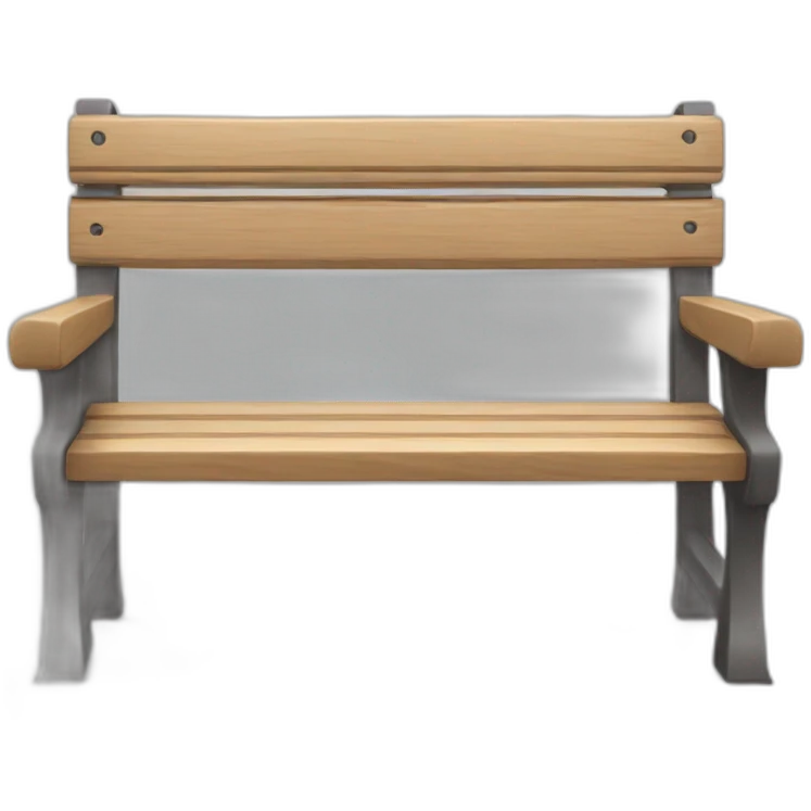 bench with test on it emoji