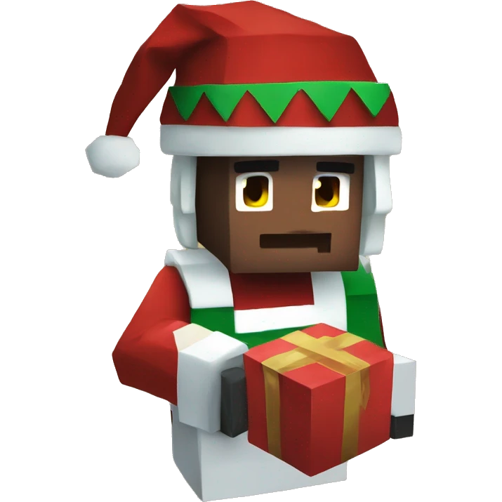 Minecraft Christmas emoji