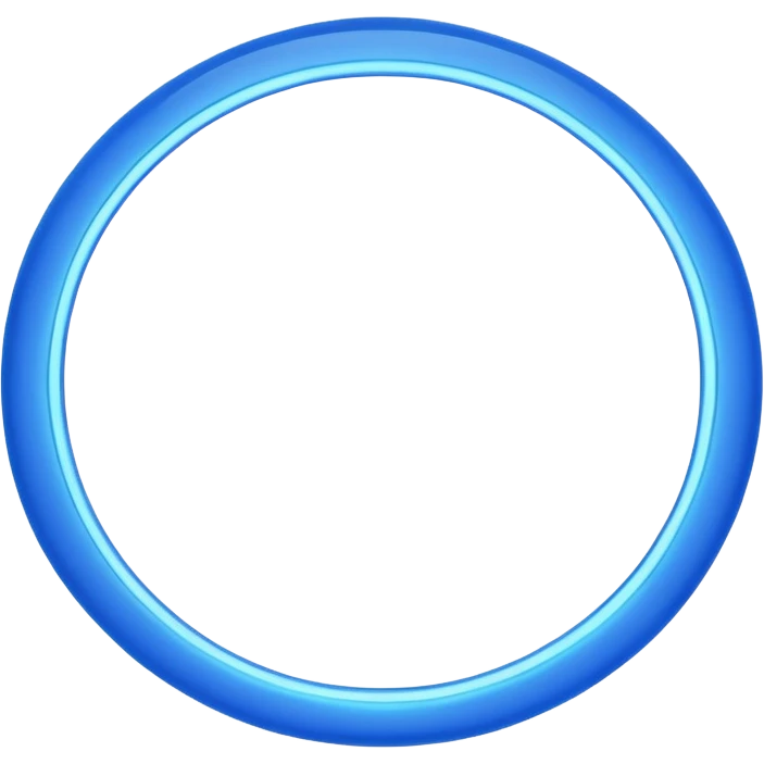 circular blue halo 3d oval emoji