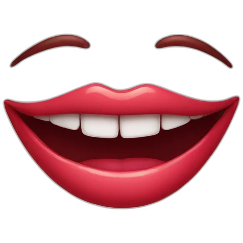 lip biting emoji