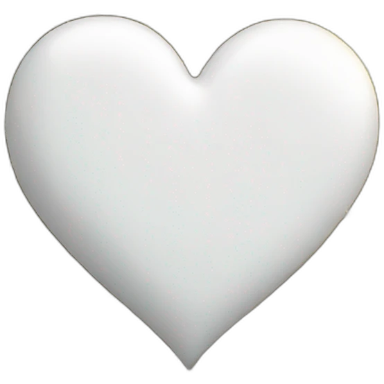 White heart and sparkles emoji