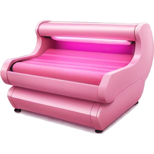 Pink tanning bed  emoji