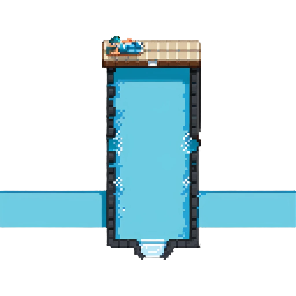 swimming pool with diving board emoji