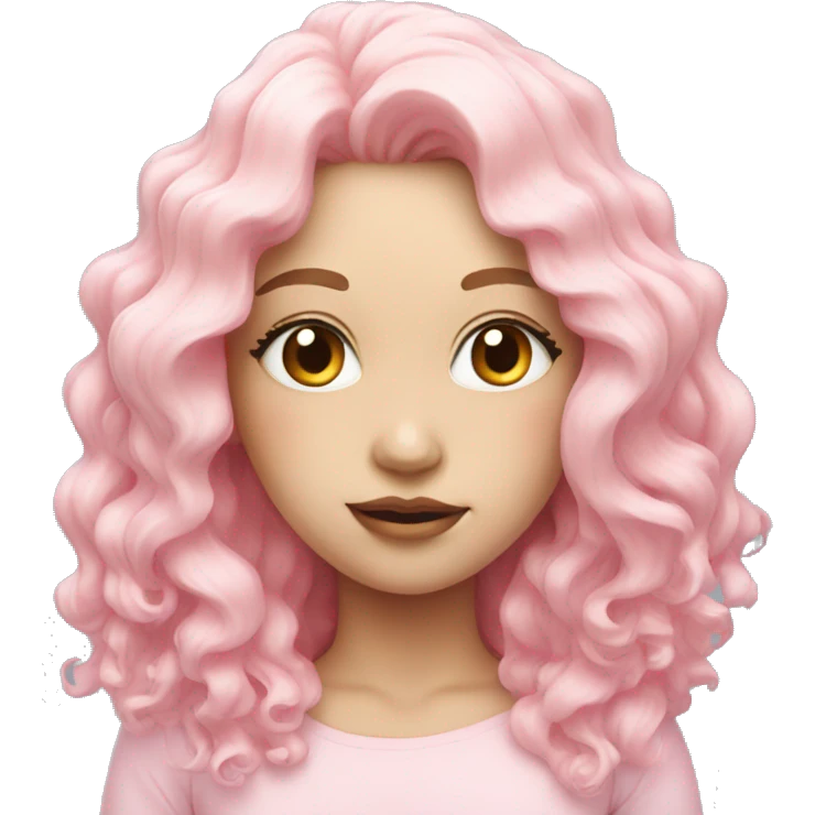 pastel pink realistic sea emoji
