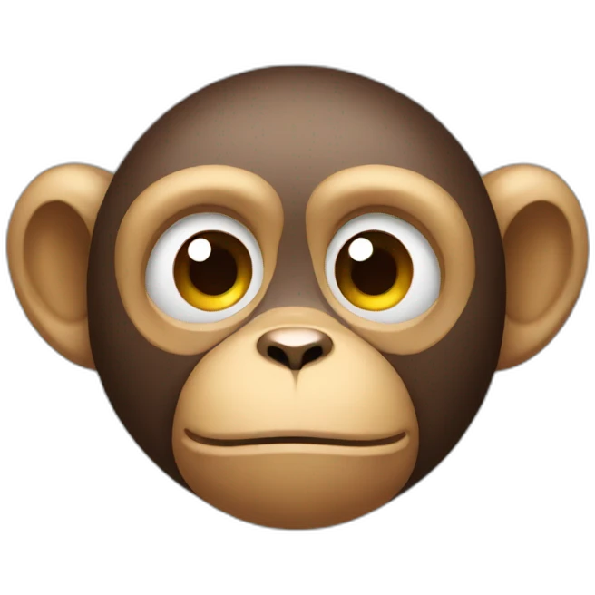 Monkey sad face emoji
