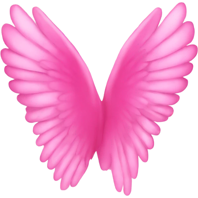 Pink wings emoji