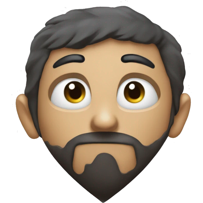 Corazón Dividido que sea uno de dibujo y el otro humano emoji