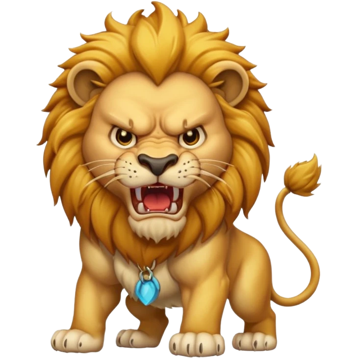 Angry lion emoji