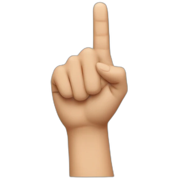 finger pointing at me being selected emoji