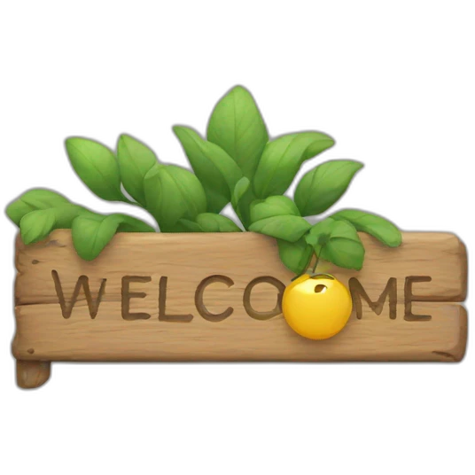 welcome sign emoji