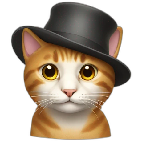 Cat in hat emoji