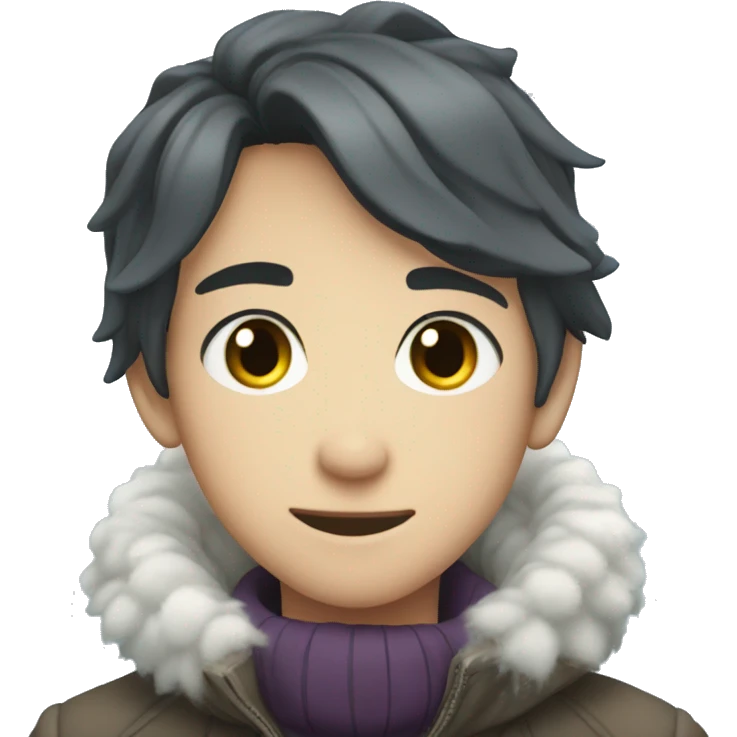 ANIME PROTAGONIST IN WINTER WONDERLAND emoji