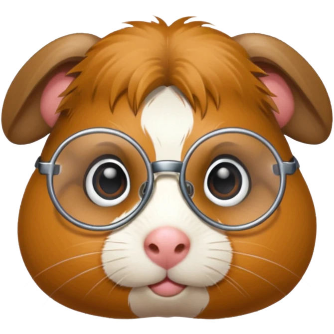 detective guinea pig with glasses emoji