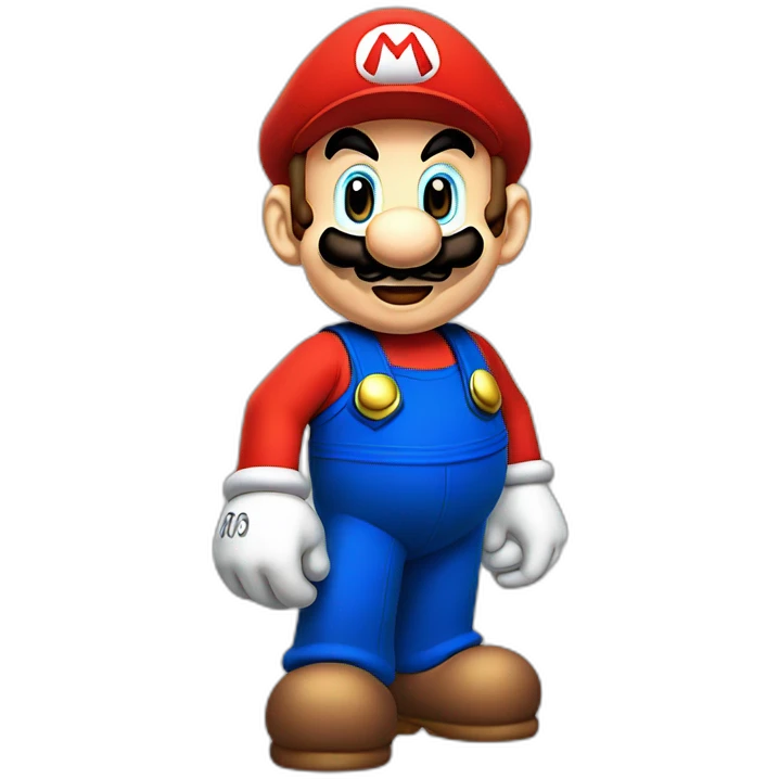 Super Mario as manga emoji